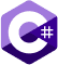 C# programming language logo